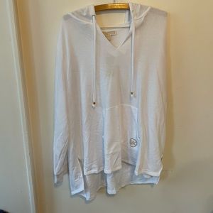 Michael Kors 3x white stringed sweatshirt new with tags
